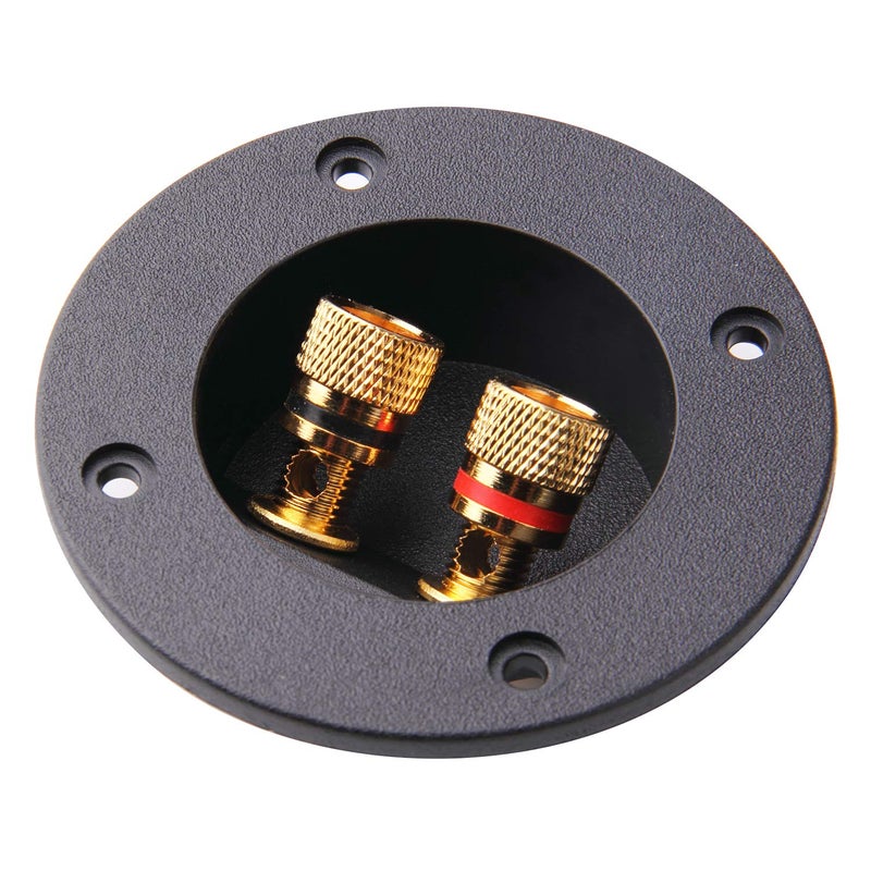 Arroyner 5Pcs 3-Inch Speaker Box Terminal Cup DIY 2-Way Speaker Box Terminal Binding Post Round Spring Cup Connector - Image 3